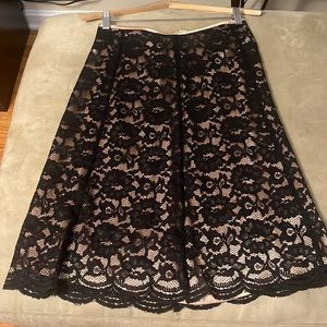 Black lace skirt
